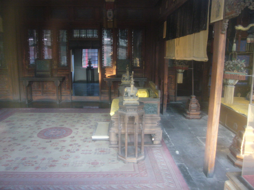 Interior of the Hall of Mental Cultivation at the Forbidden City