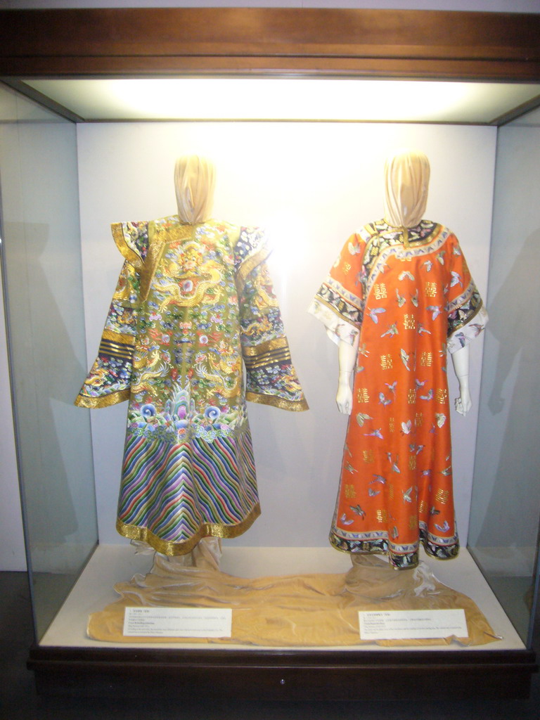 Court robes in the Palace of Eternal Longevity at the Forbidden City