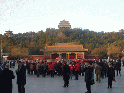 Jingshan Front Street and Jingshan Park with the Wanchun Pavilion, Jifang Pavilion and the Guanmiao Pavilion