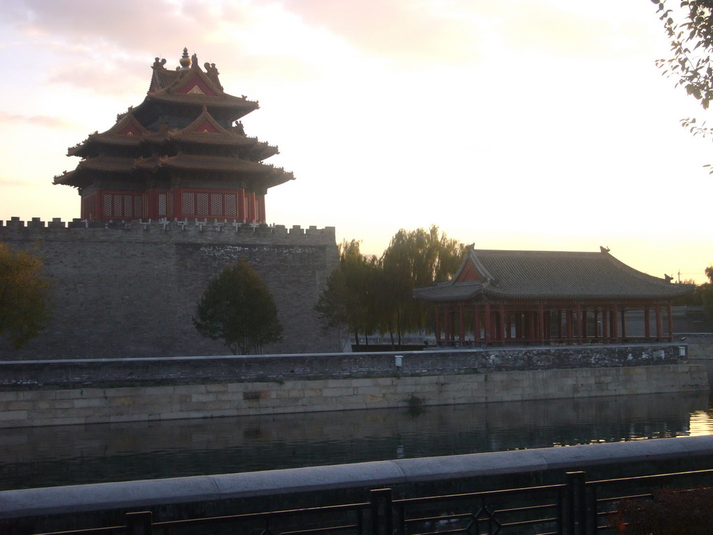 The Moat and the northwest Corner Tower of the Forbidden City