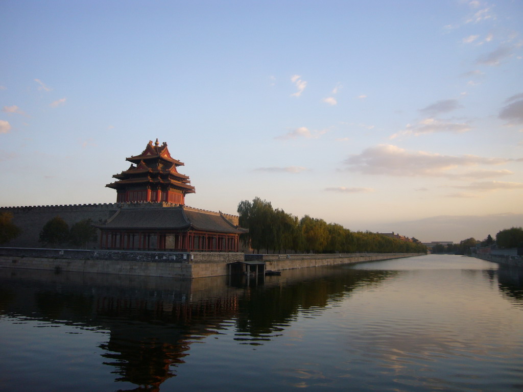 The Moat and the northwest Corner Tower of the Forbidden City