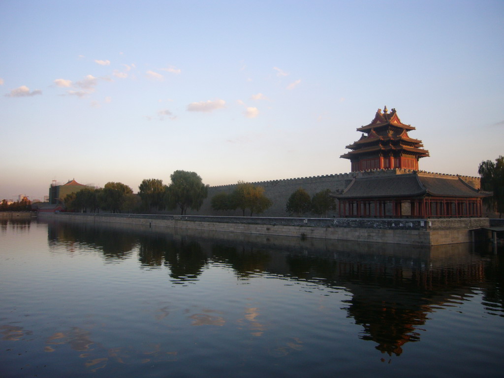 The Moat and the northwest Corner Tower of the Forbidden City