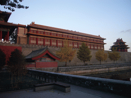 The Moat, the West Flowery Gate and the southwest Corner Tower of the Forbidden City