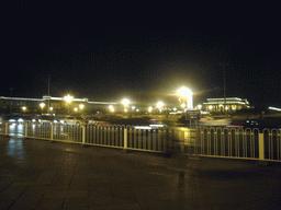 Tiananmen Square, with the National Museum of China, the Monument to the People`s Heroes and the Mausoleum of Mao Zedong, by night