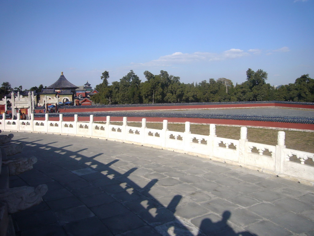 The Imperial Vault of Heaven and the Hall of Prayer for Good Harvests at the Temple of Heaven, viewed from the Circular Mound