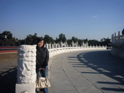 Miaomiao at the Circular Mound at the Temple of Heaven