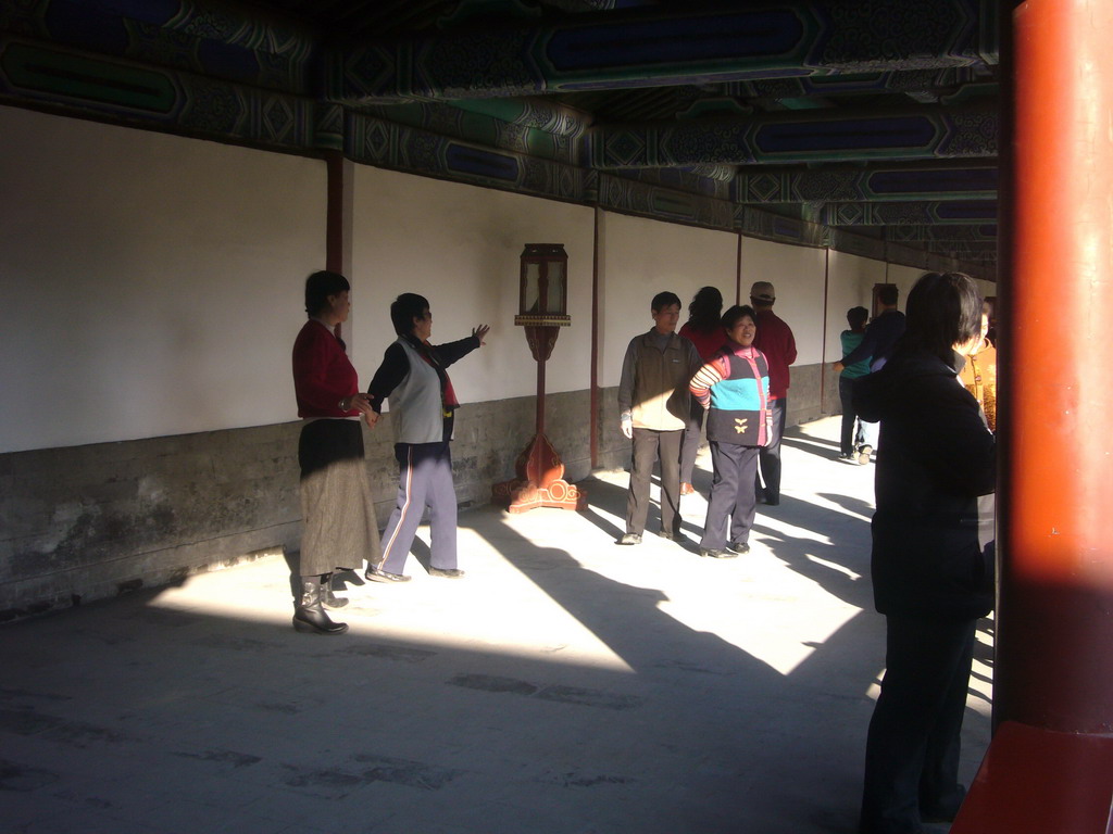 Street artists at the Long Corridor at the Temple of Heaven