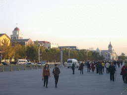 Southeast side of Tiananmen Square with the former Foreign Legation Quarter and the Old Beijing Railway Station