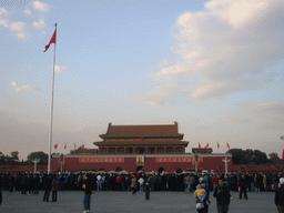 People watching the Flag-Lowering Ceremony at Tiananmen Square, in front of the Gate of Heavenly Peace