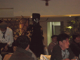 Chinese opera singer at the Quanjude Roast Duck Restaurant