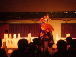 Chinese opera singer at the Quanjude Roast Duck Restaurant