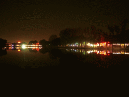 Restaurants and pubs at Beihai Lake, by night