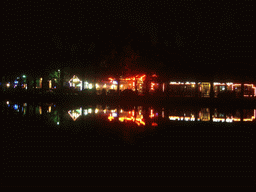 Restaurants and pubs at Beihai Lake, by night