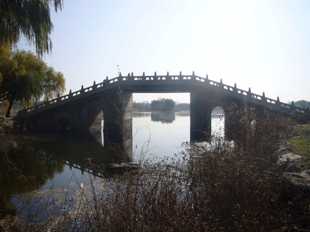 Bridge over a lake at the east side of the Old Summer Palace