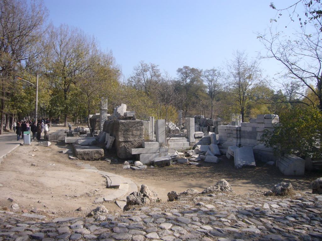 Ruins of the Xieqiqu building at the European Palaces at the Old Summer Palace