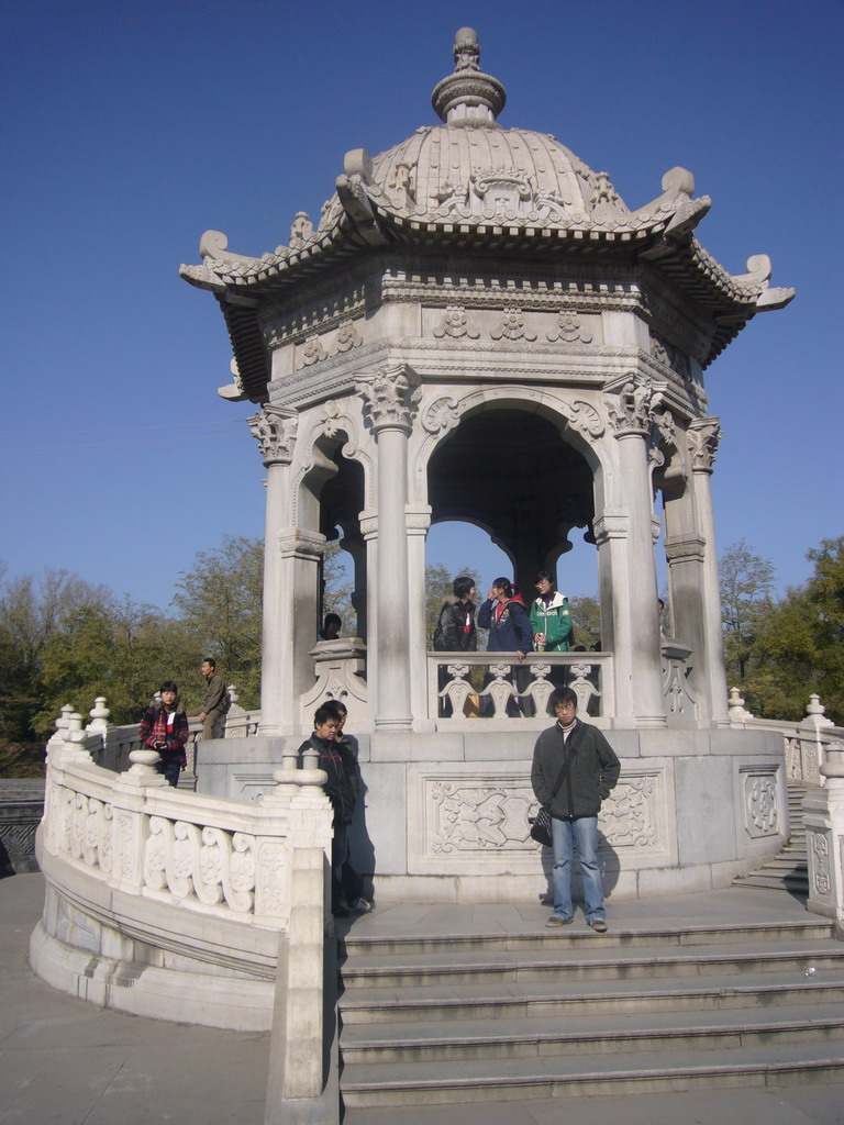The pavilion at the center of the Wanhua Zhen maze at the European Palaces at the Old Summer Palace