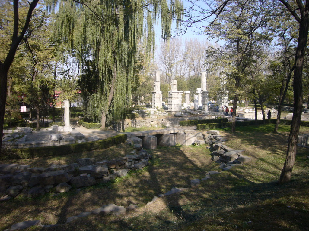 Ruins of the Fangwai Guan belvedere at the European Palaces at the Old Summer Palace