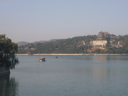 Kunming Lake and Longevity Hill with the Tower of Buddhist Incense at the Summer Palace, viewed from the Seventeen-Arch Bridge