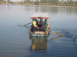 Boat at Kunming Lake at the Summer Palace, viewed from the South Lake Island