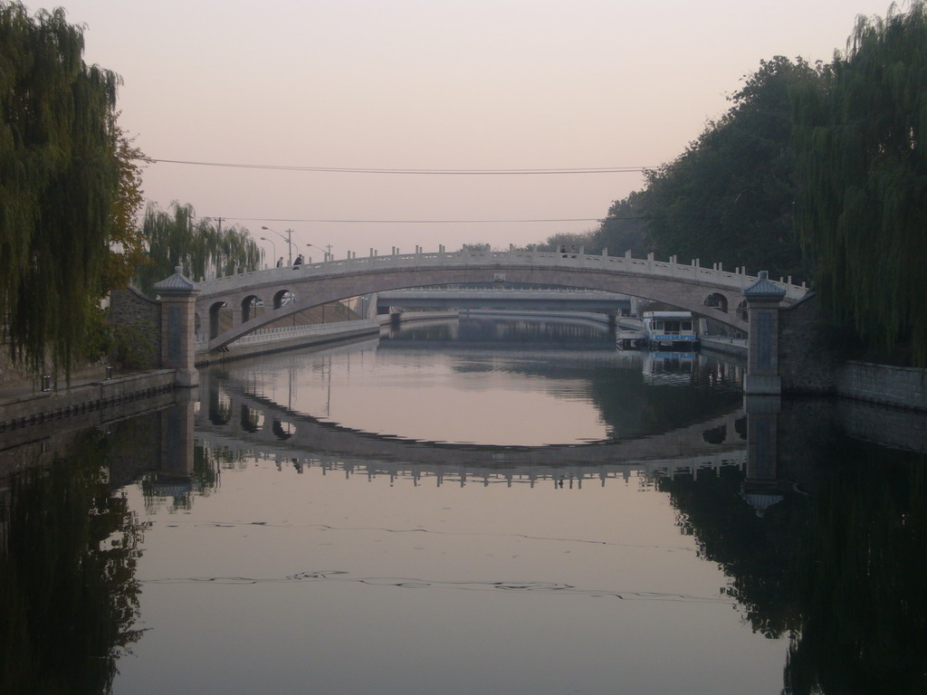 Bridges over the Jingmi Diversion Channel, viewed from the Xiuyi Bridge over Kunming Lake at the Summer Palace
