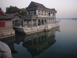 The Marble Boat at the northwest side of Kunming Lake at the Summer Palace, at sunset