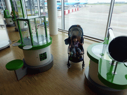 Max at the Science Center NEMO exhibition at Schiphol Airport