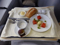 Lunch in the airplane from Amsterdam