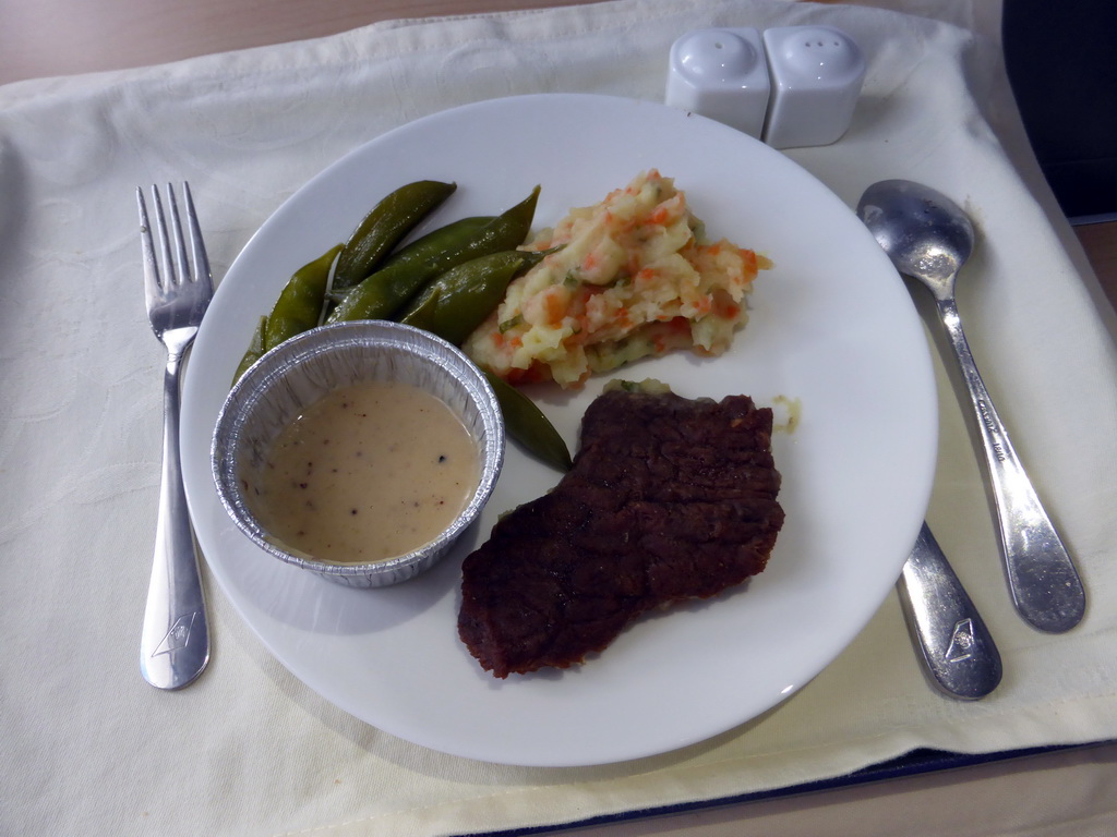 Lunch in the airplane from Amsterdam