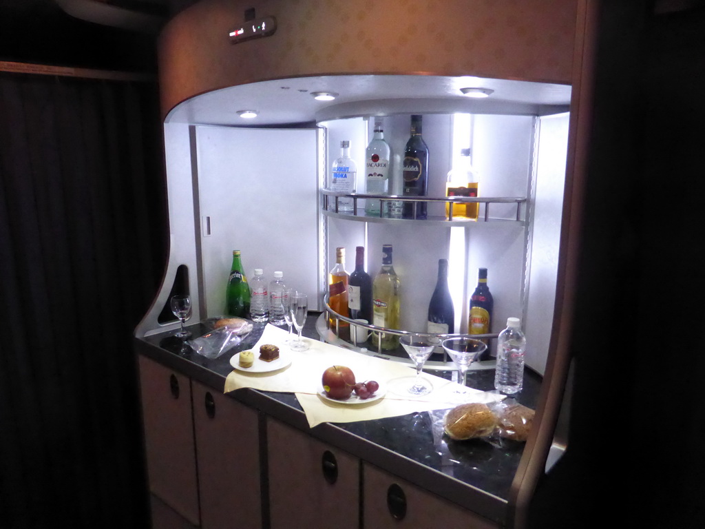 Drinks in the airplane from Amsterdam