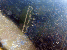 Beijing Liangxiang Airport and surroundings, viewed from the airplane from Amsterdam
