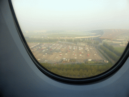 Southeast side of Beijing Capital International Airport, viewed from the airplane from Amsterdam