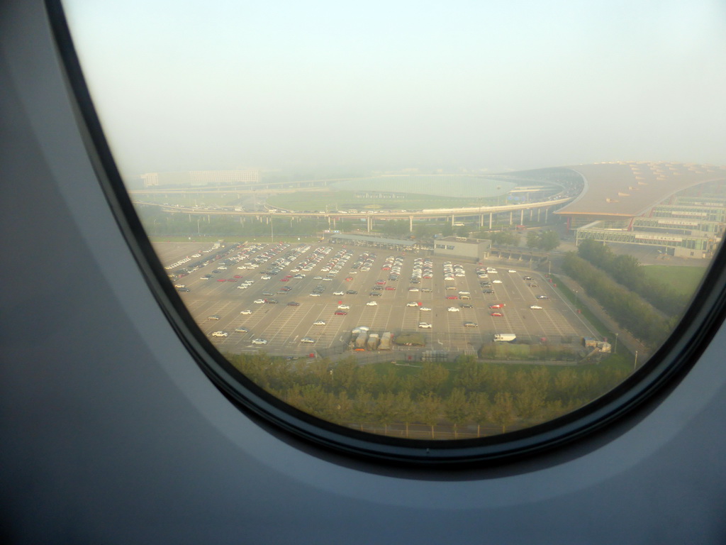 Southeast side of Beijing Capital International Airport, viewed from the airplane from Amsterdam