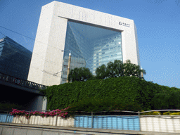 The New Poly Plaza building, viewed from the taxi on the East 2nd Ring Road