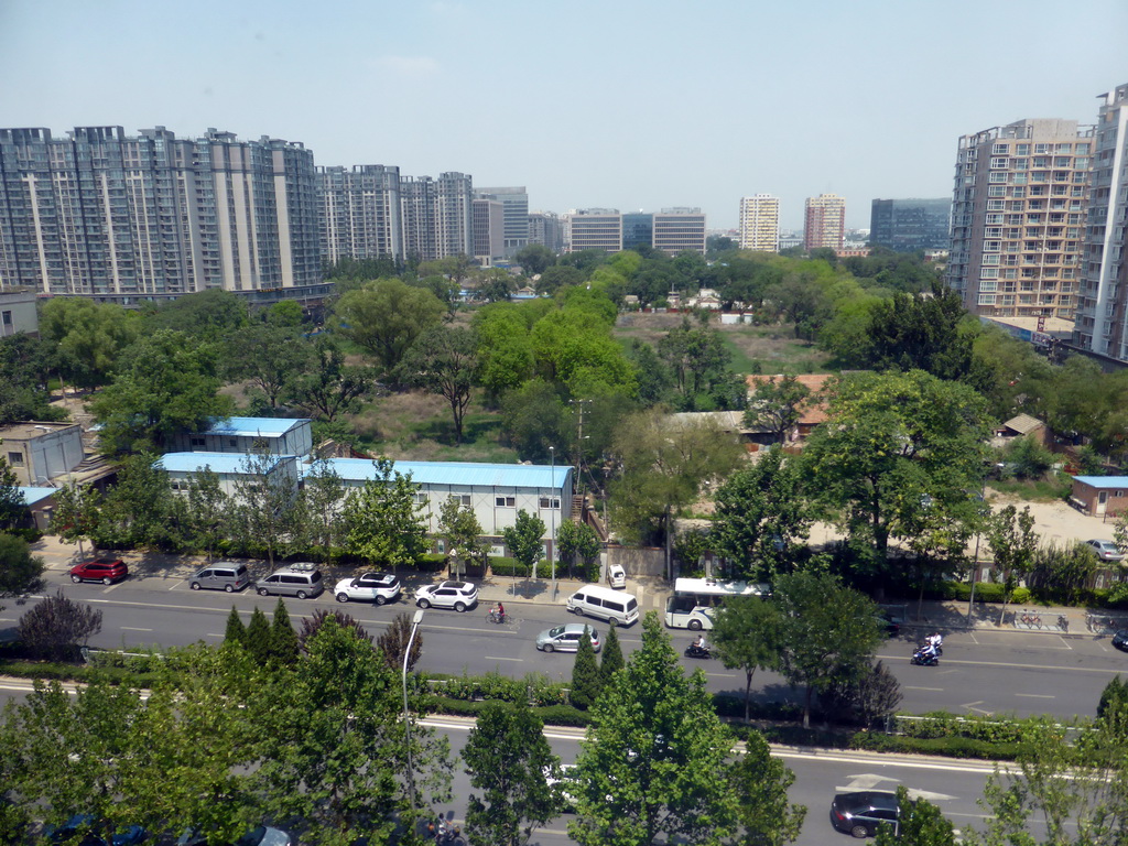 The Jiajia Hutong and Panjia Hutong alleys, viewed from an upper floor of the apartment building of Miaomiao`s cousin