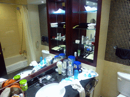 Our bathroom in the Qianmen Jianguo Hotel
