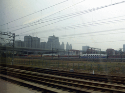 Buildings in the south part of Shijiazhuang, viewed from the high speed train to Zhengzhou