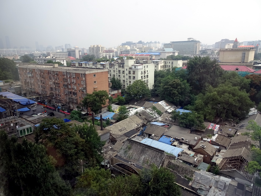 Hutong just south of the Beijing Prime Hotel Wanfujing, viewed from our room