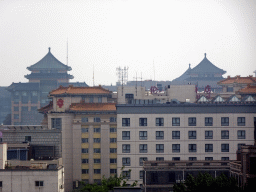 Rooftops in the area of Wangfujing Street, viewed from our room at the Beijing Prime Hotel Wanfujing