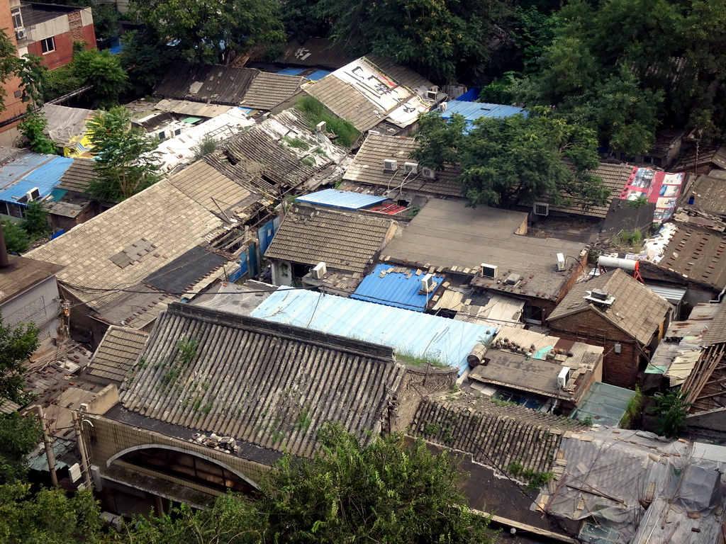 Hutong just south of the Beijing Prime Hotel Wanfujing, viewed from our room