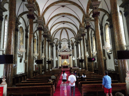 Nave, apse and altar of St. Joseph`s Wangfujing Church