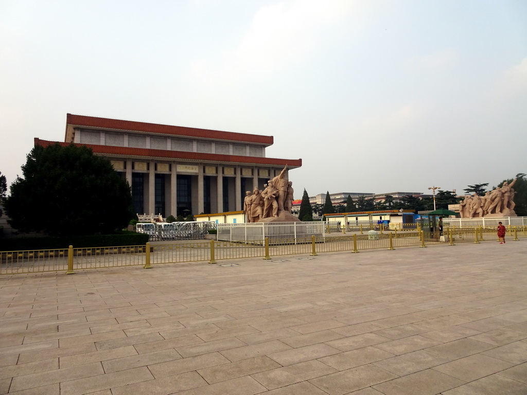 Back side of the Mausoleum of Mao Zedong at Tiananmen Square