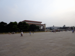 Tiananmen Square with the Mausoleum of Mao Zedong and the China Numismatic Museum