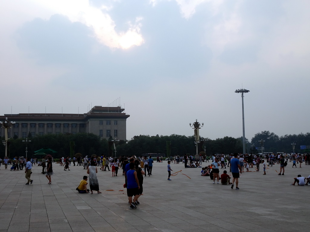 Tiananmen Square with the Great Hall of the People