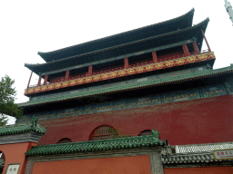 Front of the Drum Tower at Gulou East Street, viewed from the bus to Changping