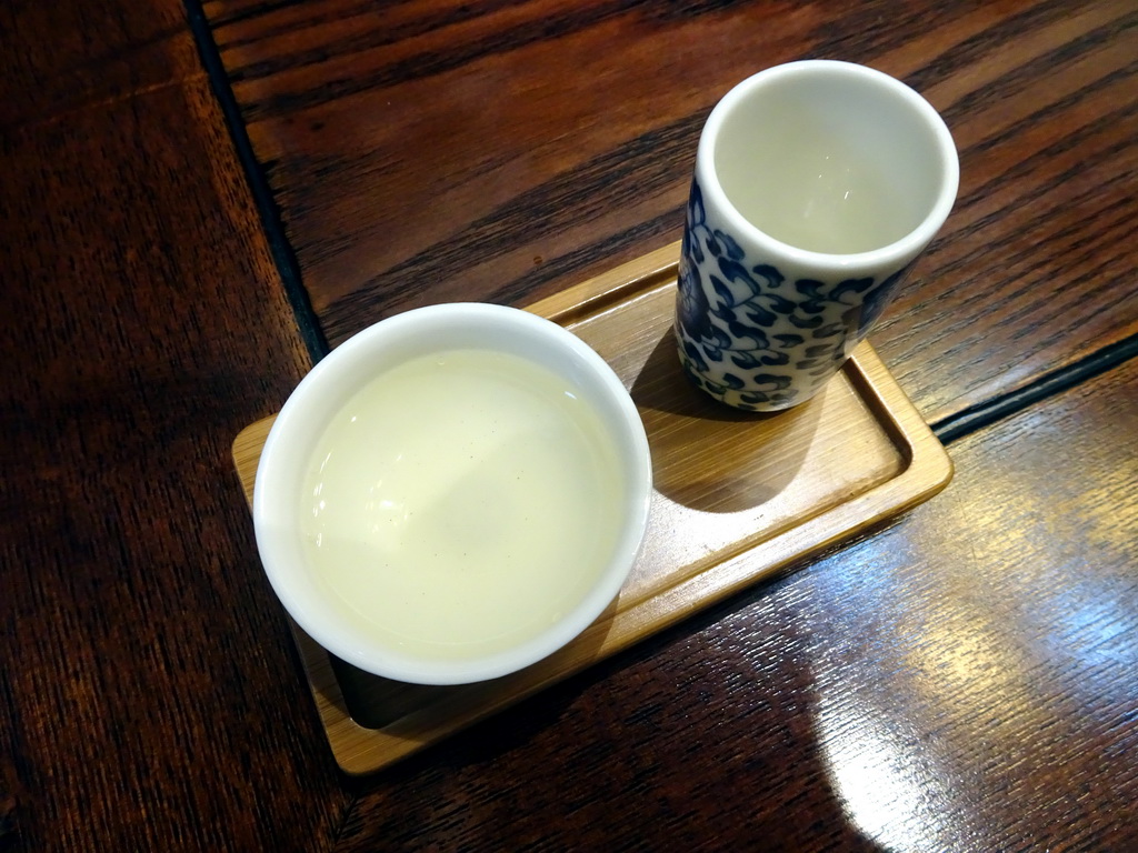 Tea cups in a tea house at Heiquan Road