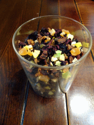 Tea leaves in a tea house at Heiquan Road