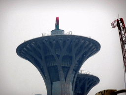 The top of the Olympic Park Observation Tower, viewed from the bus on Beichen West Road