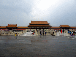 The Golden Water River Bridges over the Golden Water River, the Gate of Correct Conduct, the Gate of Supreme Harmony and the Gate of Manifest Virtue at the Forbidden City