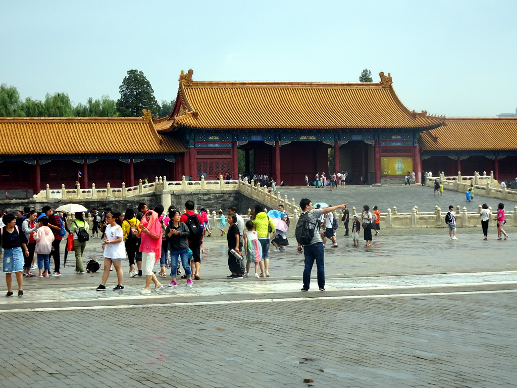 The eastern Gate of Glorious Harmony at the Forbidden City