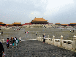 The Hall of Supreme Harmony at the Forbidden City, viewed from the Gate of Correct Conduct